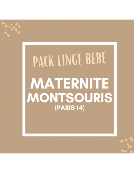 pack maternité linge bébé pour l'hospitalisation à la maternité de l'institut mutualiste montsouris
