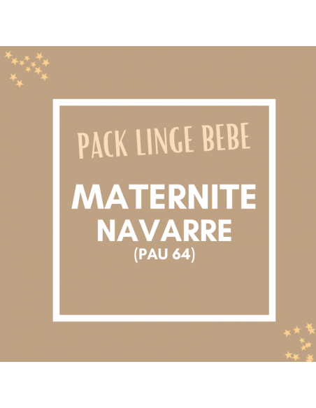 pack maternité linge bébé pour l'hospitalisation à la maternité de navarre à Pau